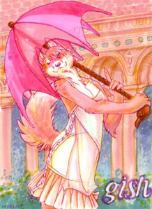 Rating: Safe Score: 0 Tags: 2007 5_fingers anthro backless_clothing backless_dress breasts canid canine classy cleavage clothed clothing detailed_background dress e621 female fingers fox fur gish mammal outside parasol pink_body pink_fur sideless_clothing sideless_dress solo tail uaykan User: bunchy7s