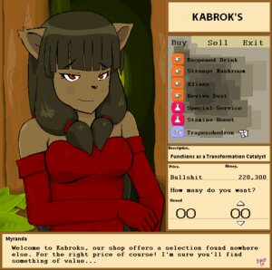 Rating: Safe Score: 0 Tags: 2010 aliasing ankama anthro breasts clothing devo87 digital_media_(artwork) dofus dress e621 ecaflip english_text felid female game_menu mammal miranda_(wakfu) orange_eyes plant solo text wakfu User: bunchy7s