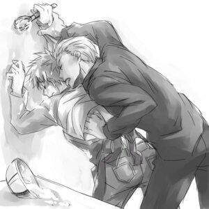 Rating: Explicit Score: 0 Tags: 2boys against_wall apron archer_(fate) bowl emiya_shirou fate/stay_night fate_(series) female gay human male mixing_bowl monochrome rule34 selfcest simple_background tagme wall whisk white_background yaoi User: bunchy7s