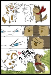 Rating: Questionable Score: 0 Tags: anthro black_border blue_eyes bodily_fluids border brown_eyes chibi comic dialogue e621 english_text feathered_wings feathers felid feline female feralise group lynx male mammal potential_truth red_eyes scarf tail text unknown_species vomit vomiting wings User: bunchy7s Rating: Questionable Score: 0 Tags: anthro black_border blue_eyes bodily_fluids border brown_eyes chibi comic dialogue e621 english_text feathered_wings feathers felid feline female feralise group lynx male mammal potential_truth red_eyes scarf tail text unknown_species vomit vomiting wings User: bunchy7s