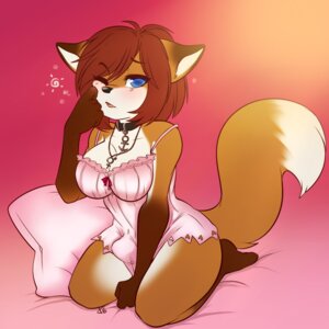 Rating: Explicit Score: 0 Tags: 1:1 anthro biped blue_eyes brown_hair bulge canid canine chemise clothing collar cyn. digital_media_(artwork) e621 fox gender_symbol gynomorph hair hi_res intersex jewelry kneeling lingerie looking_at_viewer mammal necklace one_eye_closed pillow serina_franizzi shaded solo symbol tired trans_(lore) trans_woman_(lore) waking_up User: bunchy7s