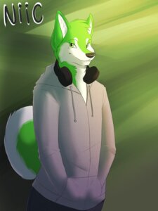 Rating: Safe Score: 0 Tags: 3:4 akita anthro canid canine canis casparr clothing domestic_dog e621 electronics headphones hi_res hoodie husky male mammal niic nordic_sled_dog solo spitz tail topwear User: bunchy7s