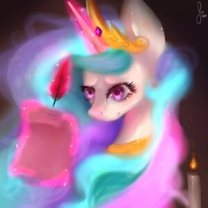 Rating: Safe Score: 0 Tags: 1:1 2014 candle e621 equid equine female feral friendship_is_magic glowing hair hasbro hi_res horn levitation long_hair magic mammal multicolored_hair my_little_pony mythological_creature mythological_equine mythology princess_celestia_(mlp) saoiirse solo unicorn User: bunchy7s