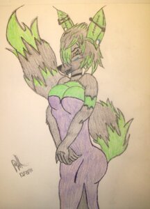 Rating: Questionable Score: 0 Tags: anthro big_breasts breasts butt canid canine canis clothing crayon_(artwork) dress e621 ear_piercing female looking_at_viewer mammal omnieri piercing portrait slim smile solo tail three-quarter_portrait traditional_media_(artwork) wolf User: bunchy7s