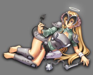 Rating: Questionable Score: 0 Tags: alpha_channel armor blonde_hair breasts cleavage clothed clothing e621 female flail hair halo horn human image-line long_hair mammal melee_weapon not_furry purple_eyes simple_background skimpy smile solo tail transparent_background uruido weapon User: bunchy7s