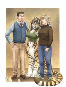 Rating: Safe Score: 0 Tags: 2010 accessory bottomless bottomwear breasts chakat chakona_space charles_turner chest_tuft claws clothed clothing denim denim_bottomwear denim_clothing e621 felid felid_taur female footwear full-length_portrait fur group hair herm_(lore) human jeans kacey katherine_turner_(goldfur) long_hair looking_at_viewer male mammal mammal_taur multicolored_hair navel necktie pantherine pants portrait shirt shoes sitting standing stripes sweater tail taur tiger topwear tuft two_tone_hair whiskers zigzag_(goldfur) User: bunchy7s