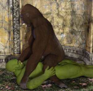 Rating: Explicit Score: 0 Tags: 3d_(artwork) anal anal_penetration ape bald black_howler cowgirl_position digital_media_(artwork) duo e621 erection feet from_front_position genitals gorilla green_body green_skin hairy haplorhine humanoid humanoid_genitalia humanoid_penis male male/male male_on_bottom male_on_top male_penetrated male_penetrating male_penetrating_male mammal muscular nude on_bottom on_lap on_top orc penetration penis prehensile_feet primate sex side_view sitting sitting_on_lap straddling toes tusks User: bunchy7s