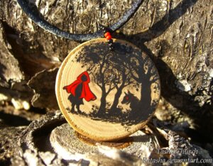 Rating: Safe Score: 0 Tags: ambiguous_gender beads big_bad_wolf canid canine canis e621 fairy_tales female feral glowing glowing_eyes grandfathered_content hood human jewelry little_red_riding_hood little_red_riding_hood_(copyright) mammal necklace pendant plant real red_eyes retasha silhouette tree watermark wolf wood zero_pictured User: bunchy7s
