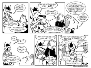 Rating: Questionable Score: 0 Tags: 4:3 anthro broken_plot_device canid canine canis comic dialogue e621 english_text friendship_is_magic greyscale hasbro lizard lizardbeth male mammal monochrome my_little_pony reptile scalie simple_background text url what white_background wolf User: bunchy7s