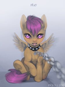 Rating: Safe Score: 0 Tags: 2013 3:4 bodily_fluids chain chain_leash collar e621 english_text equid equine feathered_wings feathers female feral friendship_is_magic hair hasbro hi_res imalou leash looking_at_viewer mammal my_little_pony mythological_creature mythological_equine mythology orange_body orange_feathers pegasus playful purple_eyes purple_hair quadruped saliva scootaloo_(mlp) seductive sitting solo spiked_collar spikes spread_wings tail text wings young young_feral User: bunchy7s Rating: Safe Score: 0 Tags: 2013 3:4 bodily_fluids chain chain_leash collar e621 english_text equid equine feathered_wings feathers female feral friendship_is_magic hair hasbro hi_res imalou leash looking_at_viewer mammal my_little_pony mythological_creature mythological_equine mythology orange_body orange_feathers pegasus playful purple_eyes purple_hair quadruped saliva scootaloo_(mlp) seductive sitting solo spiked_collar spikes spread_wings tail text wings young young_feral User: bunchy7s
