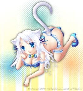 Rating: Questionable Score: 0 Tags: animal_ears bell bent_over blue_eyes bow bra cat_ears cat_tail copyright_request female lingerie panties piro_komachi ribbon rule34 shoes tail thong underwear white_hair User: bunchy7s