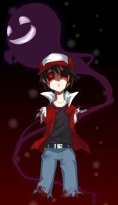 Rating: Questionable Score: 0 Tags: amputee baseball_cap black_hair blood bodily_fluids clothed clothing creepy creepypasta digital_media_(artwork) disability duo e621 empty_eyes ghost gore hair hat headgear headwear human lost_silver male mammal nightmare_fuel nintendo not_furry pokemon pokemon_trainer red_(pokemon) red_eyes smile solo_focus spirit tears unknown_artist User: bunchy7s