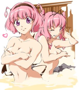 Rating: Explicit Score: 0 Tags: 2girls breasts covering covering_breasts female hairband looking_at_viewer momo_velia_deviluke multiple_females multiple_girls nana_asta_deviluke onsen pink_hair purple_eyes rule34 small_breasts to_love-ru umanosuke wink User: bunchy7s