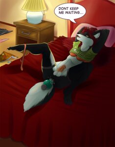 Rating: Explicit Score: 0 Tags: 4_toes anal anal_masturbation anal_penetration anthro balls bed biped bra breasts brown_eyes buttplug canid canine canis carashamrock claws clothing e621 erection feet furniture genitals gynomorph hair hands_behind_head humanoid_genitalia humanoid_penis inside intersex legwear lying mammal masturbation on_back on_bed panties penetration penis plantigrade plug_(sex_toy) red_hair reddragon sex_toy solo spread_legs spreading stockings thong toes toying_self underwear wolf User: bunchy7s