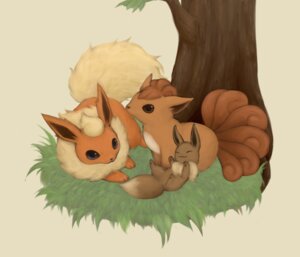 Rating: Safe Score: 0 Tags: ambiguous_gender blue_eyes brown_body brown_eyes brown_fur canid canine e621 eevee eeveelution eyes_closed feral flareon fur generation_1_pokemon grass group kei05 mammal multi_tail nintendo plant pokemon pokemon_(species) simple_background smile tail tree vulpix User: bunchy7s