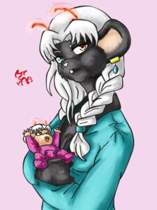 Rating: Safe Score: 0 Tags: 3:4 anthro biker_mice_from_mars black_body black_fur charley_(mayapatch) duo e621 female fur green_eyes hair heterochromia house_mouse looking_at_viewer mammal mayapatch mother_(lore) mouse murid murine parent_(lore) red_eyes rodent sharon_(mayapatch) white_hair young young_anthro User: bunchy7s
