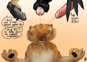Rating: Explicit Score: 0 Tags: anthro avian bear big_penis bird black-necked_crane bodily_fluids crane_(bird) dreamworks e621 english_text erection felid female genital_fluids genitals giant_panda golden_bukkake golden_shower golden_snub-nosed_monkey group gruiform grus_(genus) haplorhine humanoid_genitalia humanoid_penis imaajfpstnfo interspecies kung_fu_panda male male/female mammal master_crane master_monkey master_po_ping master_tigress monkey nude old_world_monkey pantherine peeing peeing_on_another peeing_on_face peeing_together peeing_while_erect penis primate snub-nosed_monkey text tiger urine urine_on_face urine_stream watersports User: bunchy7s