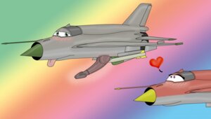 Rating: Explicit Score: 0 Tags: aeromorph airplane female living_machine male mikoyan-gurevich_mig-21 no_artist_signature no_source plane renegadepit rule34 tagme User: bunchy7s