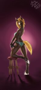 Rating: Safe Score: 0 Tags: 2012 amber_eyes anthro bar_stool bikini blaze_(marking) blonde_hair breasts brown_body cane clothed clothing cushion digital_media_(artwork) e621 equid equine facial_markings female fetlocks floral_print full-length_portrait fur furniture hair head_markings hooves horse looking_at_viewer mammal mane markings mickey_the_retriever portrait pose purple_background signature simple_background skimpy smile solo spotlight stool strawmerry swimwear tail teeth tight_clothing two-piece_swimsuit underhoof white_hooves white_markings wood yellow_eyes yellow_tail User: bunchy7s
