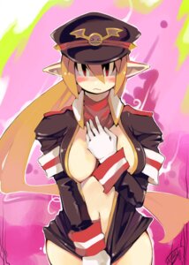 Rating: Explicit Score: 0 Tags: blush bottomless breasts brown_hair cleavage coat disgaea disgaea_3 embarrassed eric_muentes female gloves hat highres navel nippon_ichi_software pointy_ears red_eyes rule34 salvatore white_gloves User: bunchy7s