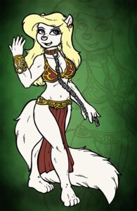 Rating: Safe Score: 0 Tags: 2014 animaniacs anthro biped blonde_hair breasts chain chain_leash cleavage clothed clothing collar costume e621 ear_piercing ear_ring female furnygma gold_(metal) gold_collar hair leash looking_at_viewer mammal metal_collar minerva_mink mink mustelid musteline navel piercing pink_nose ring_piercing skimpy slave slave_leia_costume solo standing star_wars true_musteline warner_brothers User: bunchy7s