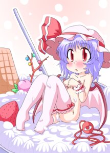 Rating: Explicit Score: 0 Tags: bat_wings blue_hair blush cuffs feet female food fruit geetsu hat nude peach_(fruit) red_eyes remilia_scarlet ribbon rule34 solo strawberry thighhighs touhou wings wrist_cuffs User: bunchy7s