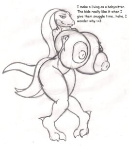 Rating: Questionable Score: 0 Tags: anthro big_breasts breast_squish breasts dragon-heart e621 english_text female generation_3_pokemon grovyle hi_res huge_breasts hyper hyper_breasts looking_at_viewer nintendo nipples pokemon pokemon_(species) simple_background sketch solo squish text white_background zackora User: bunchy7s