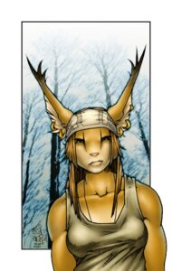 Rating: Safe Score: 0 Tags: 2001 anthro breasts clothing copyright_symbol detailed_background digital_media_(artwork) e621 ear_piercing ear_ring ear_tuft erin_english felid feline female front_view frown fur half-length_portrait headgear headkerchief headwear kerchief lynx mammal pancheir piercing portrait ring_piercing scowl shirt solo symbol tan_clothing tan_headwear tan_topwear tank_top topwear tuft y2k_(fashion) User: bunchy7s