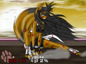 Rating: Questionable Score: 0 Tags: anthro blood bodily_fluids canid canine clothing e621 female fight fighting_pose gloves handwear mammal nintendo nosebleed pain pose raccoon_dog solo super_smash_bros. tail tanuki tanukiarts wounded User: bunchy7s