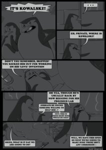 Rating: Safe Score: 0 Tags: 2011 adelie_penguin anthro avian bird brush-tailed_penguin comic dialogue digital_media_(artwork) dreamworks e621 english_text greyscale group king_julien kowalski_(madagascar) lemur madagascar_(series) male mammal monochrome multiple_scenes penguin primate private_(madagascar) ring-tailed_lemur skipper_(madagascar) strepsirrhine text the_penguins_of_madagascar tsuyagami User: bunchy7s