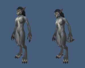 Rating: Safe Score: 0 Tags: 3d_(artwork) anthro biped black_hair blizzard_entertainment blue_background breasts canid claws digital_media_(artwork) e621 female fur grey_body grey_fur hair mammal naturally_censored nude simple_background solo standing toe_claws unknown_artist warcraft werecanid werecreature worgen User: bunchy7s