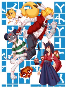 Rating: Safe Score: 0 Tags: anthro bakanekosango e621 group hi_res king_kazma lagomorph leporid male mammal natsuki_shinohara polly_possum rabbit rodent sakuma sciurid summer_wars tree_squirrel User: bunchy7s