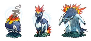 Rating: Safe Score: 0 Tags: ambiguous_gender cyndaquil distracting_watermark e621 eyes_closed feral fire generation_2_pokemon nintendo pokemon pokemon_(species) quilava red_eyes simple_background solo teeth typhlosion unknown_artist watermark white_background User: bunchy7s