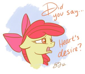 Rating: Safe Score: 0 Tags: apple_bloom_(mlp) e621 earth_pony english_text equid equine female friendship_is_magic hair hasbro horse mammal my_little_pony pony probablyfakeblonde red_hair solo text tumblr young User: bunchy7s