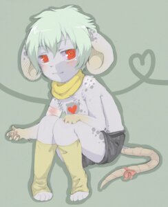 Rating: Safe Score: 0 Tags: alternative_fashion anthro bandage big_ears e621 male mammal marcell miri mouse murid murine red_eyes rodent scarf solo spots young young_anthro young_male User: bunchy7s