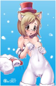 Rating: Questionable Score: 0 Tags: animal_ears blush bodypaint breasts brown_eyes brown_hair cat_ears cat_girl catgirl christmas copyright_request false_clothes female glasses hat kei_jiei maebari nekomimi nude painted_clothes rule34 short_hair spandex thighhighs User: bunchy7s