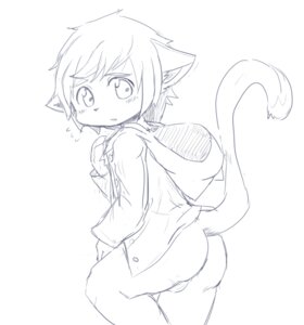 Rating: Explicit Score: 0 Tags: anthro backsack balls blue_and_white blush bottomless butt clothed clothing coat domestic_cat e621 felid feline felis genitals kakuteki11029 male mammal monochrome open_mouth raincoat solo surprised topwear User: bunchy7s