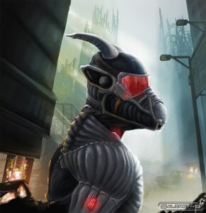 Rating: Safe Score: 0 Tags: 2011 anthro armor city crysis detailed detailed_background dragon dragoshi e621 horn machine male mythological_creature mythological_scalie mythology nanosuit power_armor salireths scalie solo synthetic_muscles User: bunchy7s