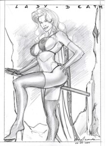 Rating: Explicit Score: 0 Tags: 1girls 2004 alex_miranda black_and_white chaos_comics female female_only lady_death rule34 solo tagme User: bunchy7s