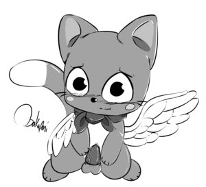 Rating: Explicit Score: 0 Tags: absurd_res bakaponi balls blush domestic_cat e621 erection exceed fairy_tail felid feline felis genitals happy happy_(fairy_tail) hi_res male mammal monochrome penis solo User: bunchy7s