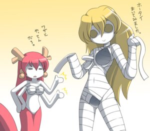 Rating: Explicit Score: 0 Tags: 2girls bandage bandages blonde_hair female female_only invisible invisible_girl invisible_male lamia male mask monster_girl multiple_females multiple_girls naga nollety rule34 rule_63 scales translation_request white_skin User: bunchy7s