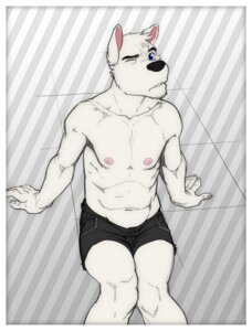 Rating: Safe Score: 0 Tags: absurd_res anthro athletic athletic_anthro athletic_male biped blue_eyes border bottomwear canid canine canis chris_berry_(vrart1) claws clothing denim denim_clothing domestic_dog e621 fur hi_res husky male mammal nipples nordic_sled_dog on_ground one_eye_closed shorts sitting solo spitz superslickslasher vrart1 white_body white_border white_fur User: bunchy7s
