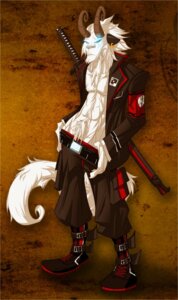 Rating: Safe Score: 0 Tags: 2008 blue_eyes boots bovid bovid_horn caprine caprine_horn character_request clothing e621 ear_piercing felid feline footwear hi_res horn hybrid katana male mammal melee_weapon piercing ram_horn shoes simple_background solo sword tail unavailable_at_source unknown_artist weapon User: bunchy7s Rating: Safe Score: 0 Tags: 2008 blue_eyes boots bovid bovid_horn caprine caprine_horn character_request clothing e621 ear_piercing felid feline footwear hi_res horn hybrid katana male mammal melee_weapon piercing ram_horn shoes simple_background solo sword tail unavailable_at_source unknown_artist weapon User: bunchy7s