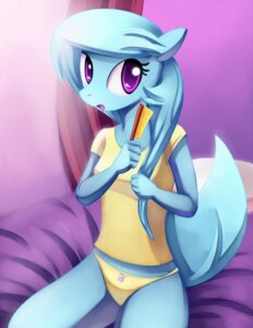 Rating: Safe Score: 0 Tags: 2012 anthro blue_hair breasts brush clothing e621 equid equine female hair hasbro horse long_hair looking_at_viewer mammal my_little_pony negativefox panties pony purple_eyes solo tail underwear User: bunchy7s