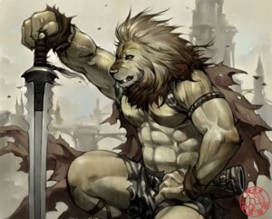 Rating: Questionable Score: 0 Tags: anthro biped cape clothing detailed detailed_background e621 felid kneeling lion male mammal melee_weapon muscular muscular_anthro muscular_male pantherine realistic solo sword toshiaki_takayama tribal warrior weapon User: bunchy7s Rating: Questionable Score: 0 Tags: anthro biped cape clothing detailed detailed_background e621 felid kneeling lion male mammal melee_weapon muscular muscular_anthro muscular_male pantherine realistic solo sword toshiaki_takayama tribal warrior weapon User: bunchy7s