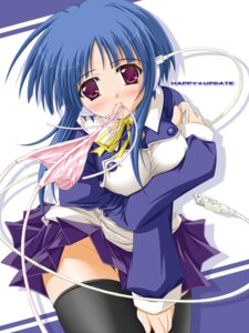 Rating: Explicit Score: 0 Tags: 1girls akimoto_dai black_legwear black_thighhighs blue_hair blush breast_hold breasts clothing female holding holding_panties ilfa_(to_heart) long_hair mouth_hold no_panties panties pink_panties pleated_skirt purple_eyes rule34 side-tie_panties skirt solo stockings striped striped_panties thighhighs to_heart_(series) to_heart_2 underwear untied zettai_ryouiki User: bunchy7s