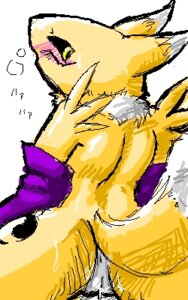 Rating: Explicit Score: 0 Tags: 5:8 amber_eyes anthro anus armwear bandai_namco biped black_sclera blush bodily_fluids breath butt canid canine chest_tuft clothing digimon digimon_(species) digital_media_(artwork) e621 elbow_gloves facial_markings female fur genital_fluids genitals gloves handwear head_markings looking_at_viewer looking_back low_res mammal markings oekaki panting rear_view renamon simple_background sitting solo tail tuft unknown_artist vaginal_fluids vulva white_background yellow_body yellow_fur User: bunchy7s
