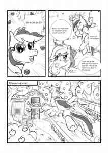 Rating: Safe Score: 0 Tags: 2012 apple applejack_(mlp) black_and_white blush bucket clothing comic container cowboy_hat cutie_mark dialogue digital_drawing_(artwork) digital_media_(artwork) duo e621 earth_pony english_text equid equine feathered_wings feathers female fence feral flying food freckles friendship_is_magic fruit hasbro hat headgear headwear hi_res horse mammal monochrome my_little_pony mythological_creature mythological_equine mythology pegasus plant pony rainbow_dash_(mlp) rhk simple_background tail text tree white_background wings wood User: bunchy7s