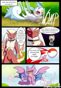 Rating: Safe Score: 0 Tags: adonis_(redimplight) anthro arthropod attack avian bird blaziken blazikenite blue_eyes burn_mark cherry_the_trainer_(redimplight) collar comic dialogue digital_media_(artwork) e621 ellipsis english_text eyes_closed fangs female female_human feral fight fire generation_2_pokemon generation_3_pokemon generation_4_pokemon gligar grass group hair hi_res human male male_anthro mammal mega_stone mega_stone_collar muscular nintendo open_mouth outside pachirisu pink_body plant pokeball pokemon pokemon_(species) pokemon_speak purple_body redimplight rodent sciurid shrub standard_pokeball teeth text tongue tongue_out uvula yellow_sclera User: bunchy7s