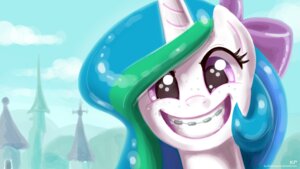 Rating: Safe Score: 0 Tags: 16:9 accessory bow_(feature) bow_accessory bow_ribbon braces building canterlot cloud detailed_background e621 equid equine female feral freckles friendship_is_magic hair hair_accessory hair_bow hair_ribbon hasbro headshot_portrait hi_res horse karol_pawlinski mammal multicolored_hair my_little_pony outside pony portrait princess_celestia_(mlp) purple_eyes ribbons sky smile solo widescreen User: bunchy7s